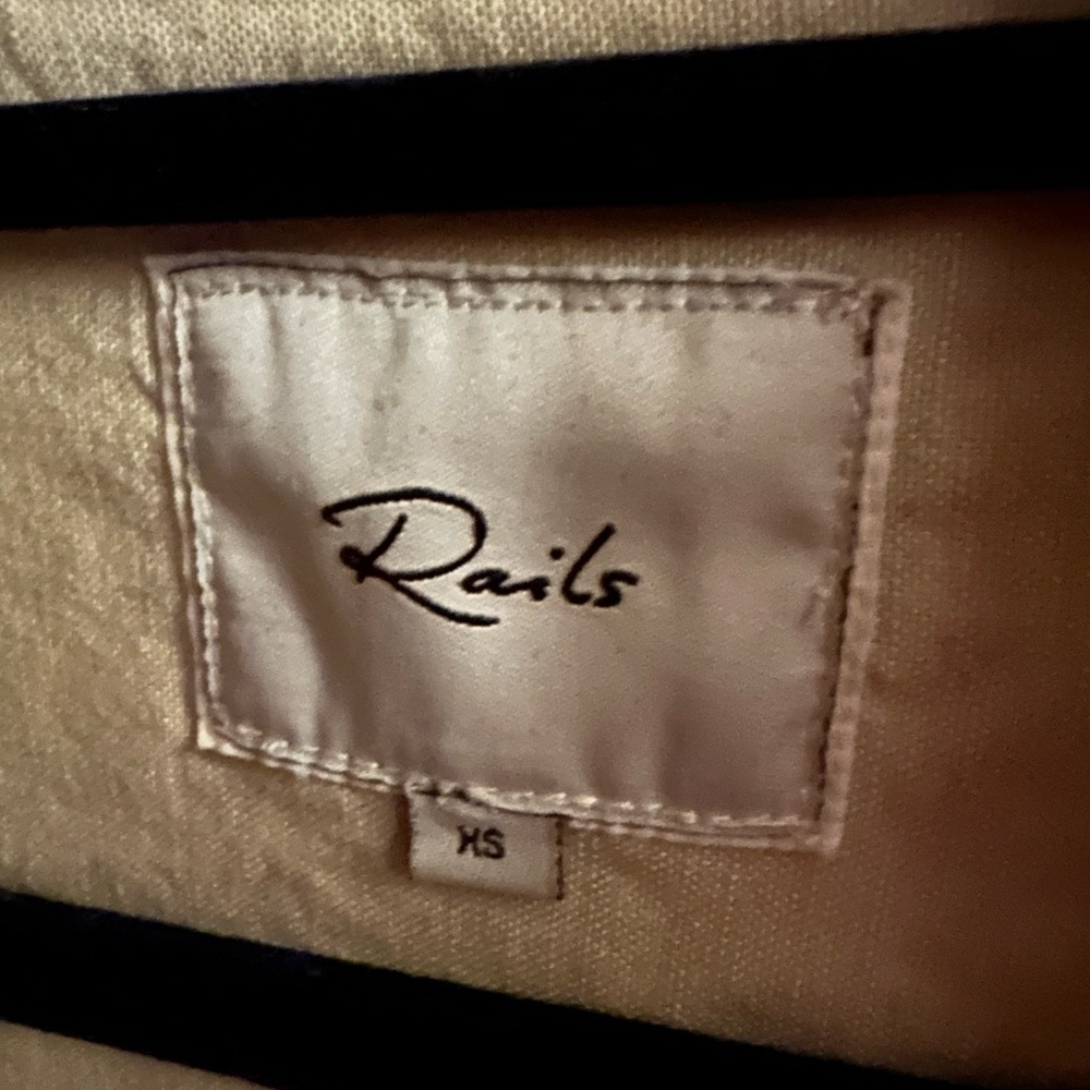 Rails Callie Linen Blend Jumpsuit Size Xs - image 4